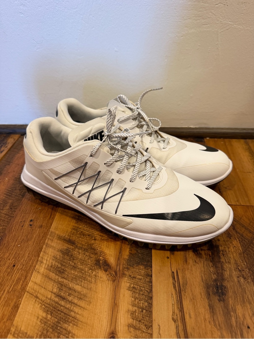 Nike Lunar Control Vapor Golf Mens Shoes Size 11.5 White Black Volt 849971-100